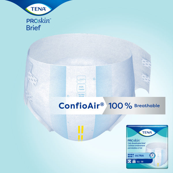 TENA ProSkin™ Ultra Incontinence Brief, Heavy Absorbency, Unisex, Regular, 40 count