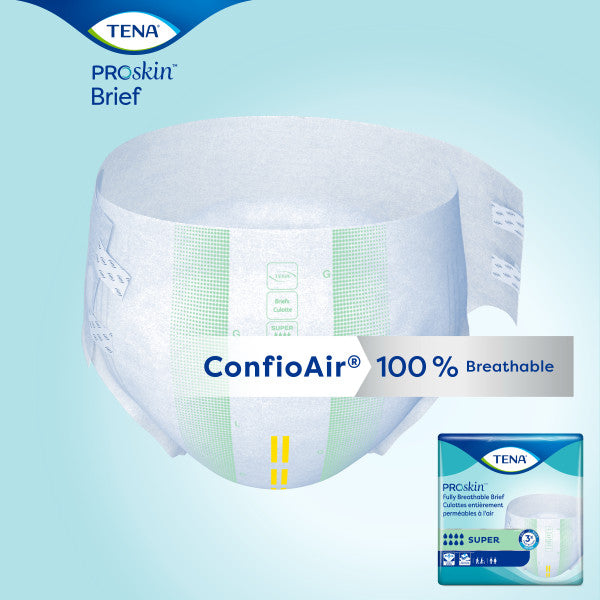 TENA ProSkin™ Super Incontinence Brief, Heavy Absorbency, Unisex, Medium, 28 count