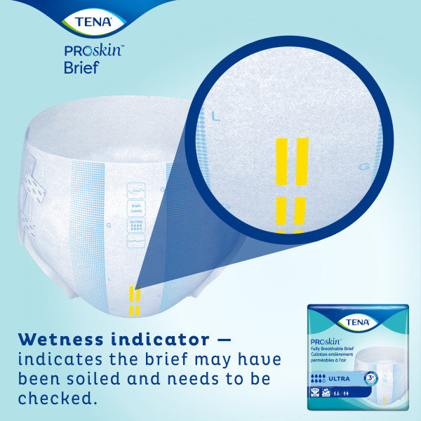 TENA ProSkin™ Ultra Incontinence Brief, Heavy Absorbency, Unisex, Regular, 40 count