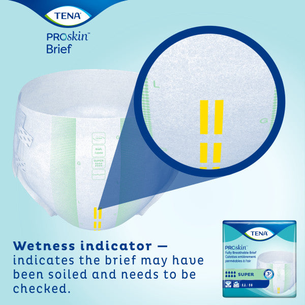 TENA ProSkin™ Super Incontinence Brief, Heavy Absorbency, Unisex, Medium, 28 count