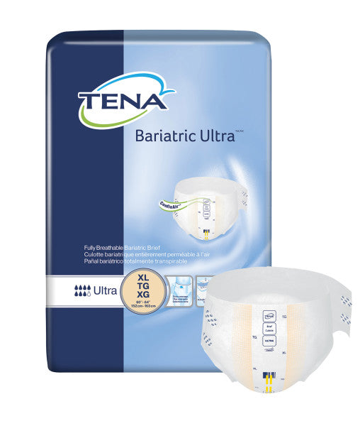 TENA Bariatric Ultra (XL) Briefs 72 pieces - 6 pieces/12 bags