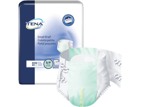 TENA® Small Incontinence Brief, Moderate Absorbency, Unisex, Small, 12 count