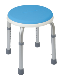 ARIA BATH STOOL W/ SILICONE SEAT 300LBS